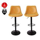 Kit 2 Banquetas Alta Estofada Para Bar Balcão Cozinha America