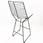 Kit 2 Banquetas Alta Para Cozinha Bertoia Retrô Cor Grafite A