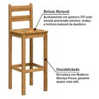 Kit 2 Banquetas Altas 100% Madeira Maciça Martin Espresso Móv