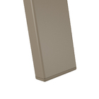 Kit 2 Banquetas Altas Bancada Alumínio Fendi Tela Mocca