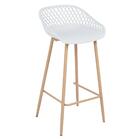 Kit 2 Banquetas Altas Bancada Cozinha Clarice Cloe Branco