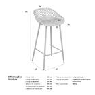 Kit 2 Banquetas Altas Bancada Cozinha Clarice Cloe Preto