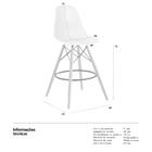 Kit 2 Banquetas Altas Bancada Cozinha Eames Eiffel