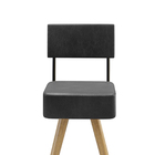 Kit 2 Banquetas Altas Barcelona Couríssimo Preto - Loja Sheep