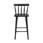 Kit 2 Banquetas Altas Com Apoio Para Pés Eucalipto  Preto