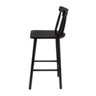 Kit 2 Banquetas Altas Com Apoio Para Pés Eucalipto  Preto