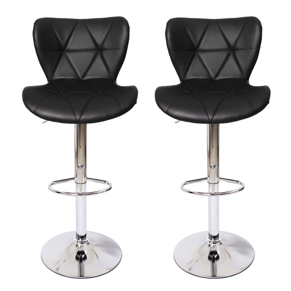 Kit 2 Banquetas Altas Com Encosto Alto Estofado Para Cozinha