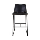 Kit 2 Banquetas Altas Com Encosto Alto Estofado Para Cozinha