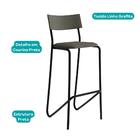 Kit 2 Banquetas Altas Cozinha Balcão 1747 Carraro Preto