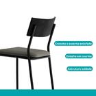 Kit 2 Banquetas Altas Cozinha Balcão 1747 Carraro Preto