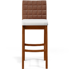 Kit 2 Banquetas Altas Cozinha Sala Jantar Fixa Mila L02 Courí