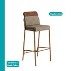 Kit 2 Banquetas Altas Duo Carraro Areia E Rosê