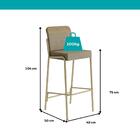 Kit 2 Banquetas Altas Duo Carraro Bamboo E Dourado