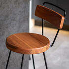 Kit 2 Banquetas Altas Encosto Cozinha Bar Balcão Bistrô Auror