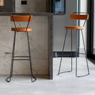 Kit 2 Banquetas Altas Encosto Cozinha Bar Balcão Bistrô Auror