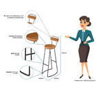 Kit 2 Banquetas Altas Encosto Cozinha Bar Balcão Bistrô Auror