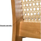 Kit 2 Banquetas Altas Laís Com Tela Portuguesa Casatema Madei