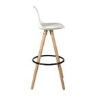 Kit 2 Banquetas Altas Luisa Rivatti Polipropileno Almofada Pu