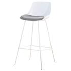 Kit 2 Banquetas Altas Medelín Rivatti Estofada Em Polipropile