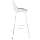 Kit 2 Banquetas Altas Medelín Rivatti Estofada Em Polipropile