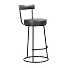 Kit 2 Banquetas Altas Miami Couríssimo Preto - Loja Sheep