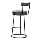 Kit 2 Banquetas Altas Miami Couríssimo Preto - Loja Sheep