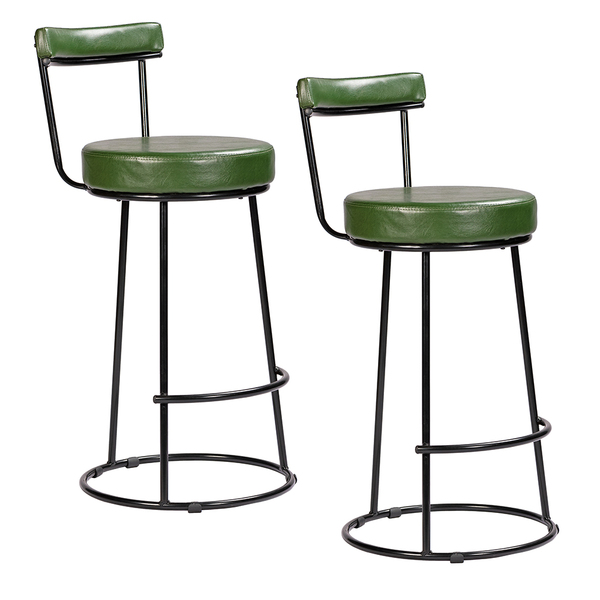 Kit 2 Banquetas Altas Miami Couríssimo Verde - Loja Sheep