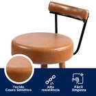 Kit 2 Banquetas Altas Napoles Couríssimo Amarula - Loja Sheep