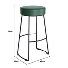 Kit 2 Banquetas Altas Nice Aço Industrial Yescasa