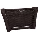 Kit 2 Banquetas Altas Prata Com Encosto Junco Argila Assento