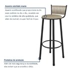 Kit 2 Banquetas Assento Estofado Para Cozinha Bete Rami/pérola