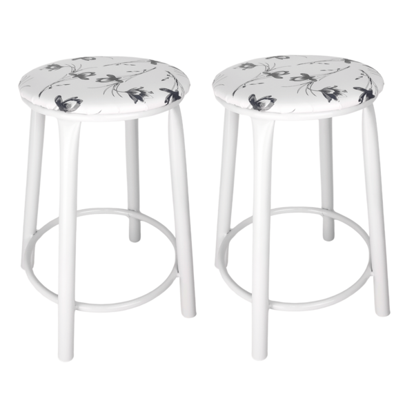 Kit 2 Banquetas Baixa Banco Cozinha Americana Balcão Bar Aço