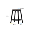 Kit 2 Banquetas Baixa Banco Cozinha Americana Balcão Bar Aço