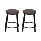 Kit 2 Banquetas Baixa Banco Cozinha Americana Balcão Bar Aço