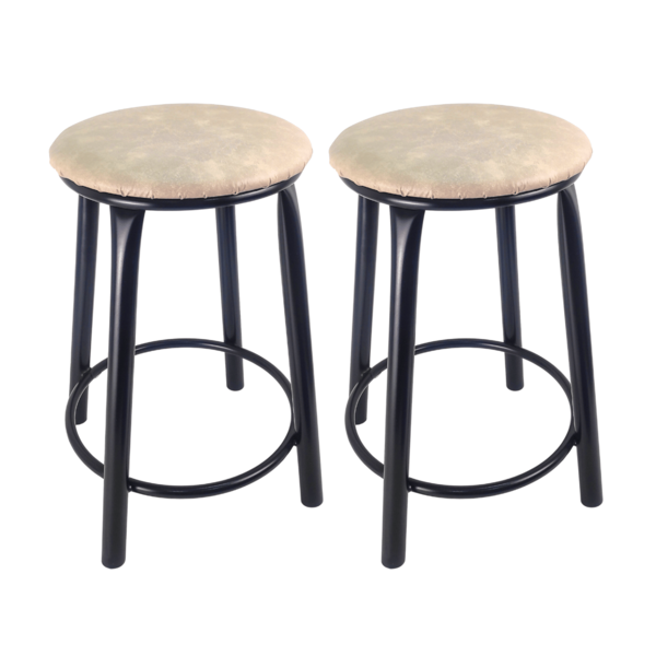 Kit 2 Banquetas Baixa Banco Cozinha Americana Balcão Bar Aço