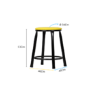 Kit 2 Banquetas Baixa Banco Cozinha Americana Balcão Bar Aço