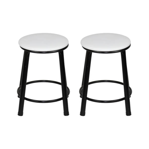 Kit 2 Banquetas Baixa Banco Cozinha Americana Balcão Bar Aço