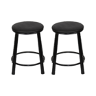 Kit 2 Banquetas Baixa Banco Cozinha Americana Balcão Bar Aço