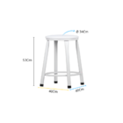 Kit 2 Banquetas Baixa Banco Cozinha Americana Balcão Bar Aço