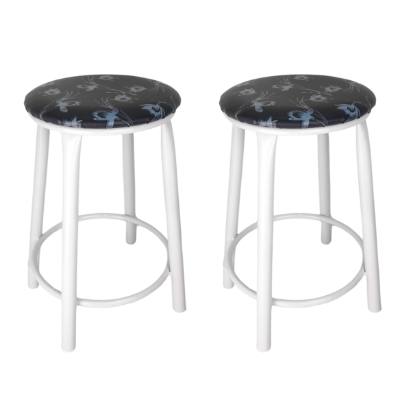 Kit 2 Banquetas Baixa Banco Cozinha Americana Balcão Bar Aço