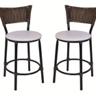 Kit 2 Banquetas Baixa Bar Cozinha Americana Fibra Sintetica B