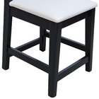 Kit 2 Banquetas Baixa/cadeira Gabi Madeira Maciça Encosto Tel