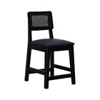 Kit 2 Banquetas Baixa/cadeira Gabi Madeira Maciça Encosto Tel