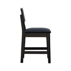 Kit 2 Banquetas Baixa/cadeira Gabi Madeira Maciça Encosto Tel