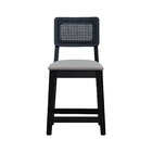 Kit 2 Banquetas Baixa/cadeira Gabi Madeira Maciça Encosto Tel