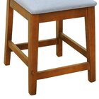 Kit 2 Banquetas Baixa/cadeiras Gabi Madeira Maciça Encosto Te