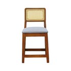 Kit 2 Banquetas Baixa/cadeiras Gabi Madeira Maciça Encosto Te