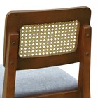 Kit 2 Banquetas Baixa/cadeiras Gabi Madeira Maciça Encosto Te