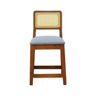 Kit 2 Banquetas Baixa/cadeiras Gabi Madeira Maciça Encosto Te