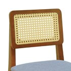 Kit 2 Banquetas Baixa/cadeiras Gabi Madeira Maciça Encosto Te